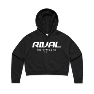 Women's "Originals" Black Crop Hoodie